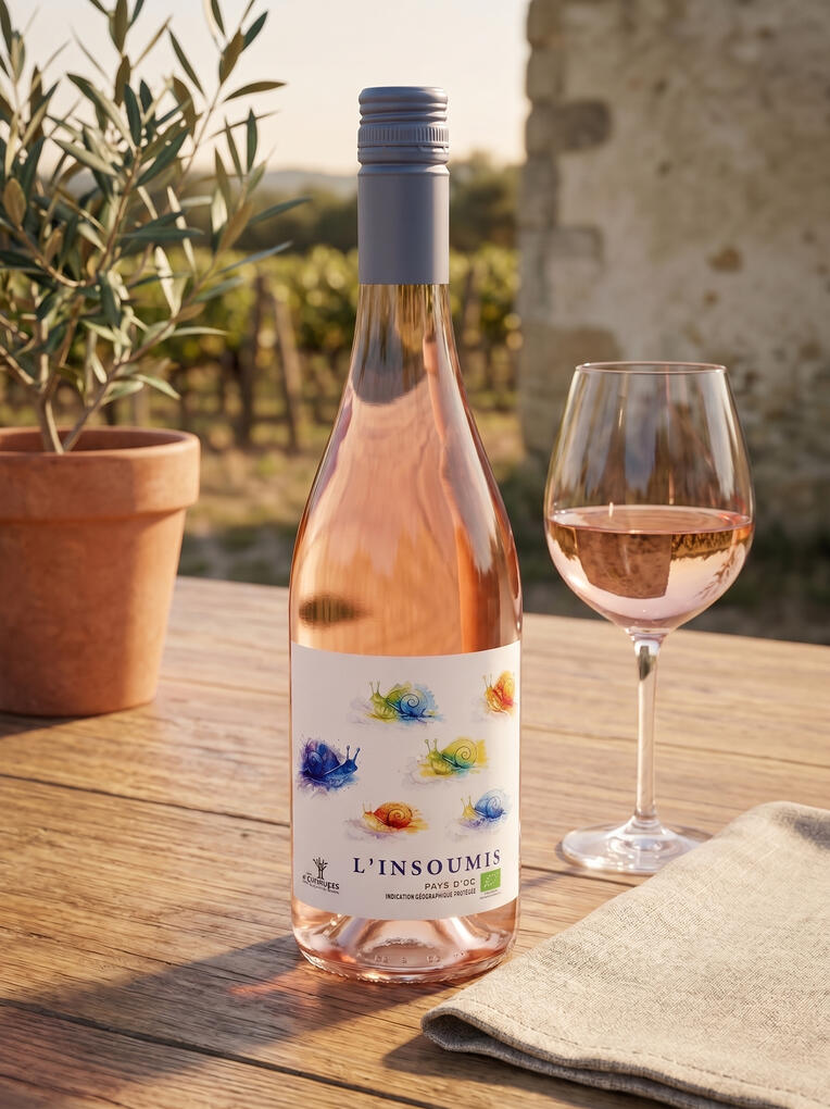 Bouteille L'Insoumis rosé vin biologique Pays d'Oc - Les 4 Complices